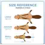 Best Pet Supplies 2-in-1 Stuffless Squeaky Dog Toys with Soft, Durable Fabric for Small, Medium, and Large Pets, No Stuffing for Indoor Play, Supports Active Biting and Play -...