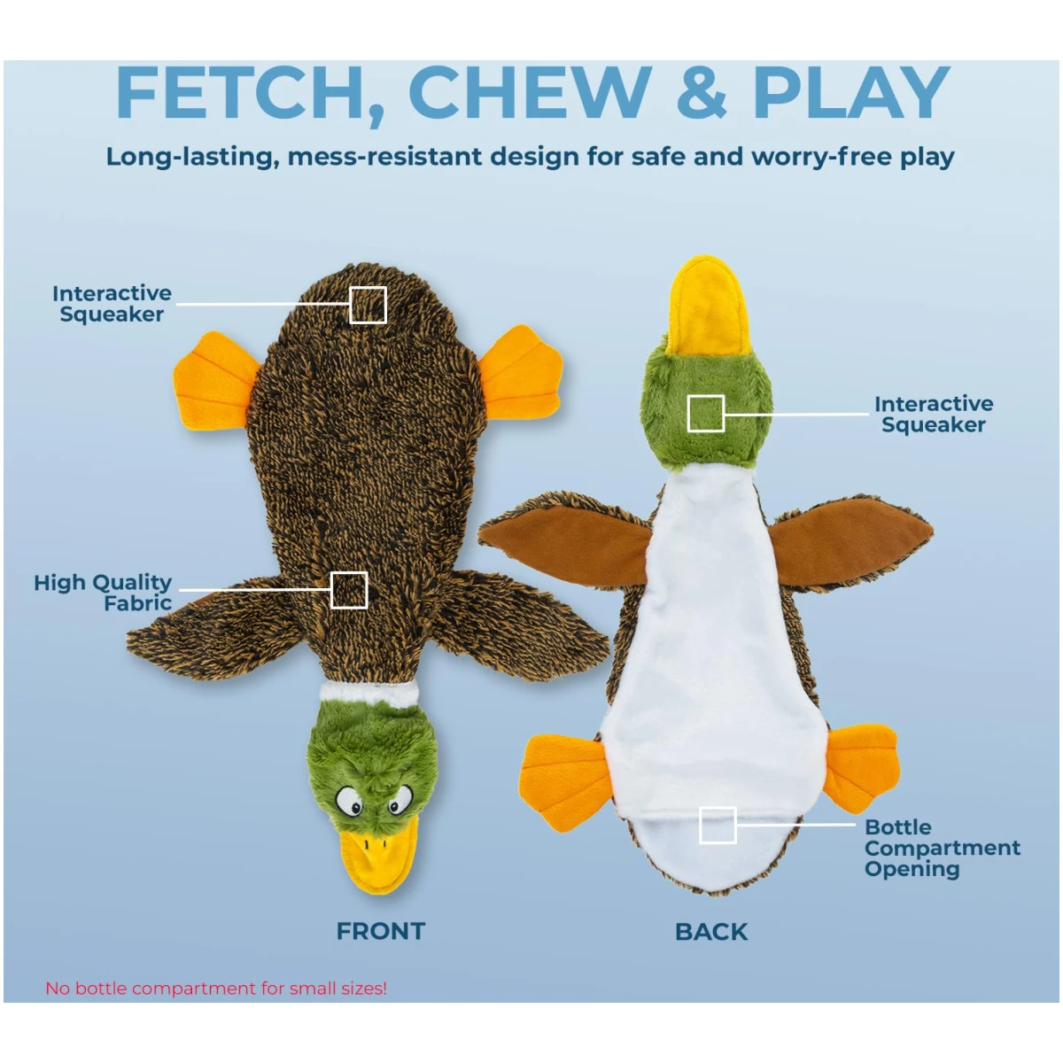 Best Pet Supplies 2-in-1 Stuffless Squeaky Dog Toys with Soft, Durable Fabric for Small, Medium, and Large Pets, No Stuffing for Indoor Play, Supports Active Biting and Play -...