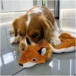 Best Pet Supplies 2-in-1 Stuffless Squeaky Dog Toys with Soft, Durable Fabric for Small, Medium, and Large Pets, No Stuffing for Indoor Play, Supports Active Biting and Play -...