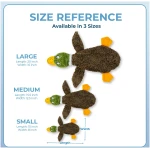 Best Pet Supplies 2-in-1 Stuffless Squeaky Dog Toys with Soft, Durable Fabric for Small, Medium, and Large Pets, No Stuffing for Indoor Play, Supports Active Biting and Play -...