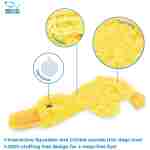 Best Pet Supplies Crinkle Dog Toy for Small, Medium, and Large Breeds, Cute No Stuffing Duck with Soft Squeaker, Fun for Indoor Puppies and Senior Pups, Plush No Mess Chew and...
