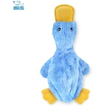 Best Pet Supplies Crinkle Dog Toy for Small, Medium, and Large Breeds, Cute No Stuffing Duck with Soft Squeaker, Fun for Indoor Puppies and Senior Pups, Plush No Mess Chew and...