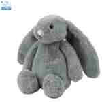 Best Pet Supplies Interactive Bunny Buddy Dog Toy with Crinkle and Squeaky Enrichment for Small and Medium Breed Puppies or Dogs, Cute and Plush - Bunny Bundle (Beige, Gray)