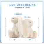 Best Pet Supplies Interactive Bunny Buddy Dog Toy with Crinkle and Squeaky Enrichment for Small and Medium Breed Puppies or Dogs, Cute and Plush - Bunny (Beige), Small