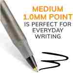 BIC Round Stic Xtra Life Black Ballpoint Pens, Medium Point (1.0mm), 10-Count Pack of Bulk Pens, Flexible Round Barrel for Writing Comfort, No. 1 Selling Ballpoint Pens
