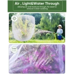 Bird Netting for Garden Protection - 4 Pack Garden Netting Pest Barrier with Drawstring,3.3Ft x 2.7Ft Mosquito Net Tomato Protective Cover Garden Plant Netting for Cicadas...