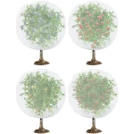 Bird Netting for Garden Protection - 4 Pack Garden Netting Pest Barrier with Drawstring,3.3Ft x 2.7Ft Mosquito Net Tomato Protective Cover Garden Plant Netting for Cicadas...