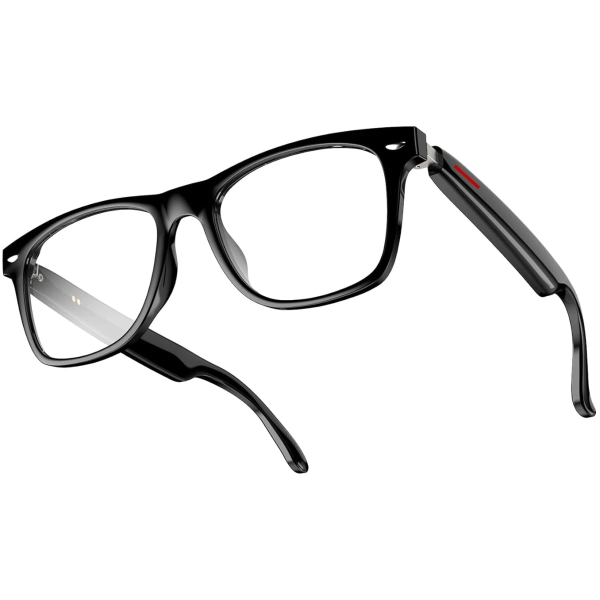 Blackview Smart Glasses, 5.0 Bluetooth Sunglasses with Open Ear Speaker, Voice Assistant Compatible, Blue Light Blocking Lens