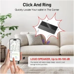 by Air Tag (2025) iOS Only Bluetooth Tracker with Apple Find My, iPhone Smart Card Wallet Finder GPS Tracker, 5-10 Years Battery, Keys Finder and Item Locator for Keys, Bags,...