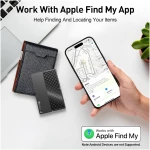by Air Tag (2025) iOS Only Bluetooth Tracker with Apple Find My, iPhone Smart Card Wallet Finder GPS Tracker, 5-10 Years Battery, Keys Finder and Item Locator for Keys, Bags,...