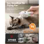 Cat Steam Brush, Brushes for Indoor Cats with Release Button, Dual Speed Spray USB Rechargeable Grooming Supplies, Cat Brush for Shedding Suitable for All Long-haired and...
