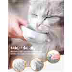 Cat Steam Brush, Brushes for Indoor Cats with Release Button, Dual Speed Spray USB Rechargeable Grooming Supplies, Cat Brush for Shedding Suitable for All Long-haired and...