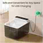 Cat Water Fountain with Dust Cover, 102 oz/3L Automatic Cat Water Dispenser Bowl with Battery Operated, Cat Fountain Super Silent Pet Water Fountain for Dogs and Cats Indoor(