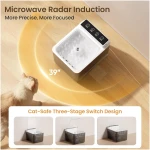 Cat Water Fountain with Dust Cover, 102 oz/3L Automatic Cat Water Dispenser Bowl with Battery Operated, Cat Fountain Super Silent Pet Water Fountain for Dogs and Cats Indoor(