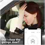 CHAMBERLAIN Smart Garage Control - Wireless Garage Hub and Sensor with Wifi & Bluetooth - Smartphone Controlled, myQ-G0401-ES, White
