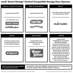 CHAMBERLAIN Smart Garage Control - Wireless Garage Hub and Sensor with Wifi & Bluetooth - Smartphone Controlled, myQ-G0401-ES, White