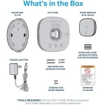 CHAMBERLAIN Smart Garage Control - Wireless Garage Hub and Sensor with Wifi & Bluetooth - Smartphone Controlled, myQ-G0401-ES, White