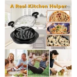 Chicken Shredder Tool Twist for Kitchen, Manual Chicken Breast Grinder Machine for Ground Food, Meat & Vegetables (Elegant Black)