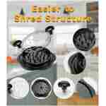 Chicken Shredder Tool Twist for Kitchen, Manual Chicken Breast Grinder Machine for Ground Food, Meat & Vegetables (Elegant Black)