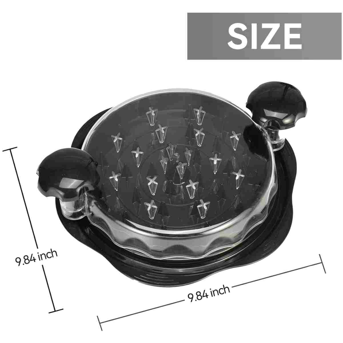 Chicken Shredder Tool Twist for Kitchen, Manual Chicken Breast Grinder Machine for Ground Food, Meat & Vegetables (Elegant Black)