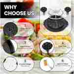 Chicken Shredder Tool Twist Large - 10'' Pro Meat Shredders for Chicken Breast,Visible Kitchen Gadgets Grinder Machine with Brush,Strong Anti-Slip Strip,Ergonomic Handle,BPA...