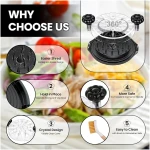 Chicken Shredder Tool Twist Large - 10'' Pro Meat Shredders for Chicken Breast,Visible Kitchen Gadgets Grinder Machine with Brush,Strong Anti-Slip Strip,Ergonomic Handle,BPA...
