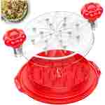 Chicken Shredder Tool Twist Large - 10'' Pro Meat Shredders for Chicken Breast,Visible Kitchen Gadgets Grinder Machine with Brush,Strong Anti-Slip Strip,Ergonomic Handle,BPA...