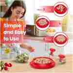 Chicken Shredder Tool Twist Large - 10'' Pro Meat Shredders for Chicken Breast,Visible Kitchen Gadgets Grinder Machine with Brush,Strong Anti-Slip Strip,Ergonomic Handle,BPA...