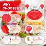 Chicken Shredder Tool Twist Large - 10'' Pro Meat Shredders for Chicken Breast,Visible Kitchen Gadgets Grinder Machine with Brush,Strong Anti-Slip Strip,Ergonomic Handle,BPA...