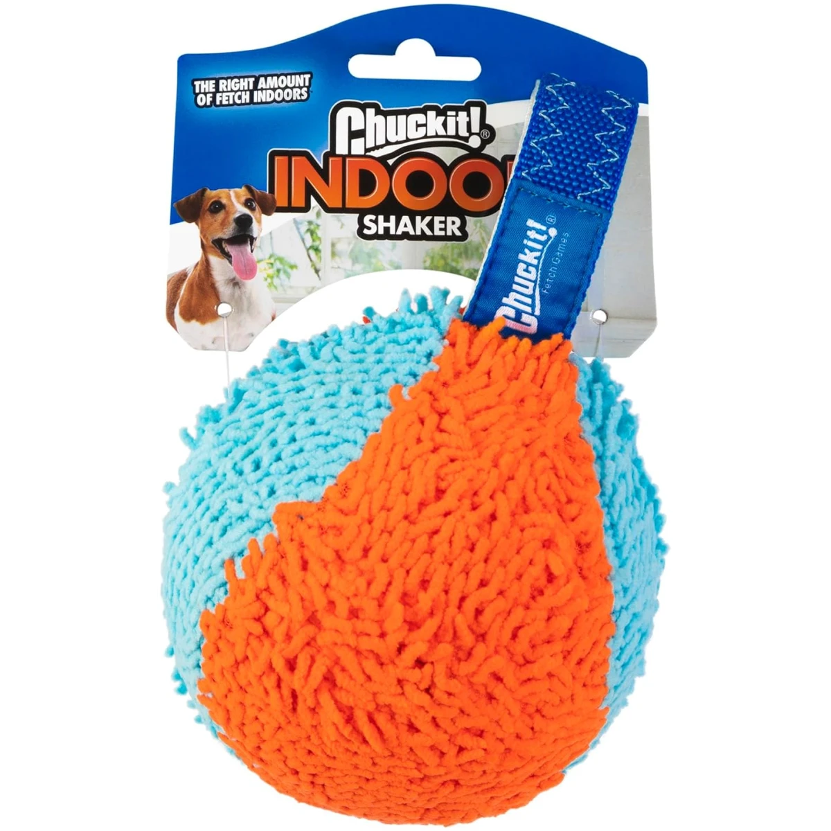Chuckit! Indoor Fetch Roller Toy for Dogs - Interactive Dog Toys for Boredom, Orange and Blue