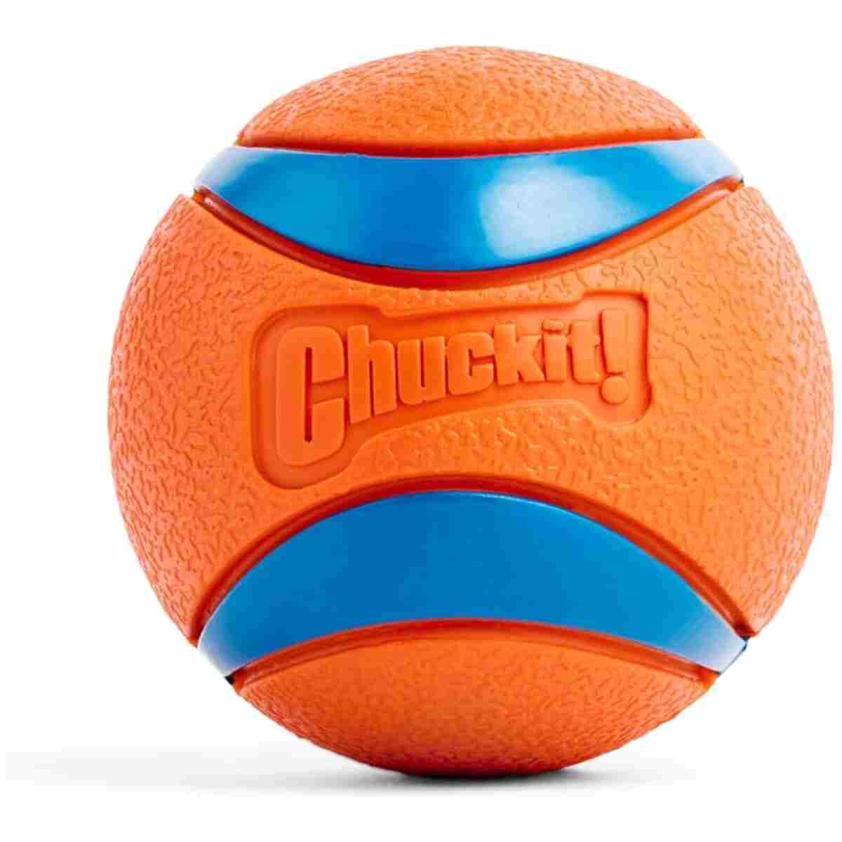Chuckit! Ultra Ball Dog Toy with Chuckit! Cleaning Bucket Bundle, Bouncy Fetch Pet Toys For Dogs 20-60 lbs, Interactive Dog Toys, Durable Rubber, Size Medium, 2.5-inch Diameter,...