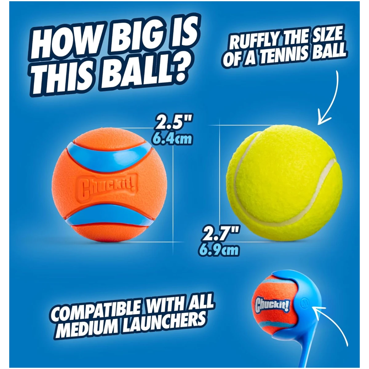Chuckit! Ultra Ball Dog Toy with Chuckit! Cleaning Bucket Bundle, Bouncy Fetch Pet Toys For Dogs 20-60 lbs, Interactive Dog Toys, Durable Rubber, Size Medium, 2.5-inch Diameter,...