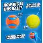 Chuckit! Ultra Ball Dog Toy with Chuckit! Cleaning Bucket Bundle, Bouncy Fetch Pet Toys For Dogs 20-60 lbs, Interactive Dog Toys, Durable Rubber, Size Medium, 2.5-inch Diameter,...