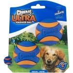 Chuckit! Ultra Ball Dog Toy with Chuckit! Cleaning Bucket Bundle, Bouncy Fetch Pet Toys For Dogs 20-60 lbs, Interactive Dog Toys, Durable Rubber, Size Medium, 2.5-inch Diameter,...