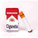 Cigarette Dog Toy Cigarette Pack with 3 Pcs Giggly Cigarettes and Food-Hiding Pack Interactive Plush Dog Toys for Puppy Small and Medium Dogs