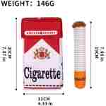 Cigarette Dog Toy Cigarette Pack with 3 Pcs Giggly Cigarettes and Food-Hiding Pack Interactive Plush Dog Toys for Puppy Small and Medium Dogs