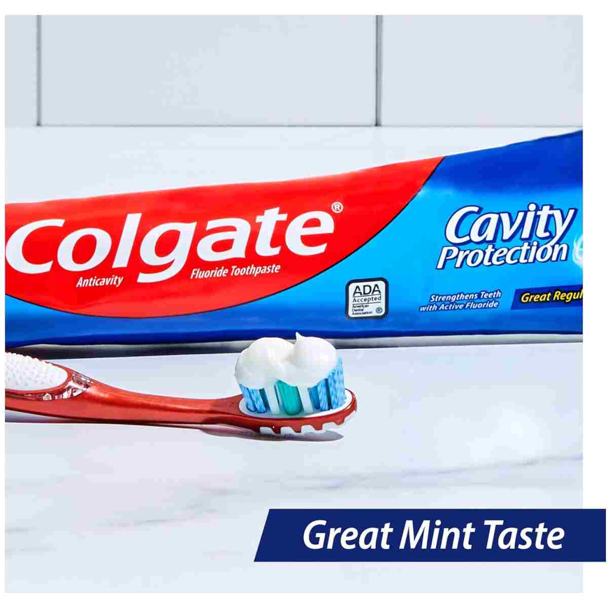 Colgate Cavity Protection Regular Fluoride Toothpaste, White, 6 oz