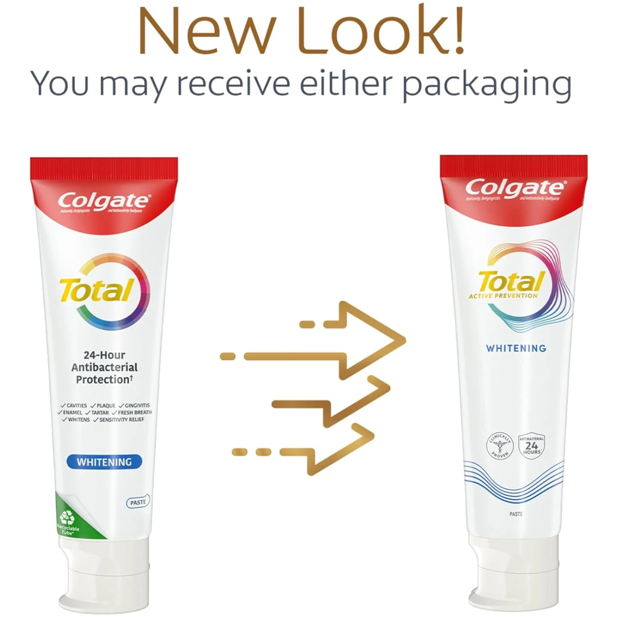 Colgate Total Whitening Travel Toothpaste, Mint Toothpaste for Travel, Carry-On Size Toothpaste, 1.4 Oz Tube