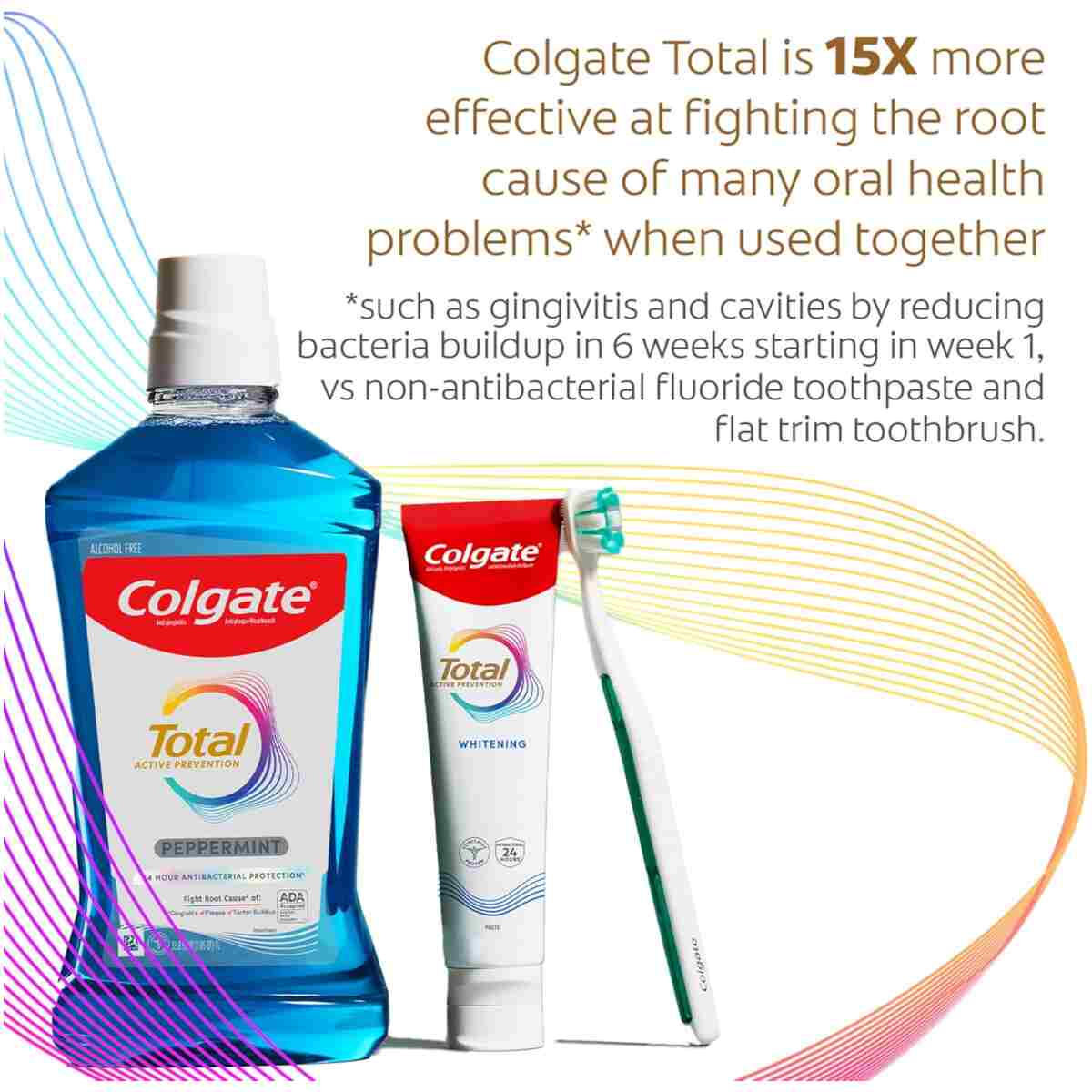 Colgate Total Whitening Travel Toothpaste, Mint Toothpaste for Travel, Carry-On Size Toothpaste, 1.4 Oz Tube