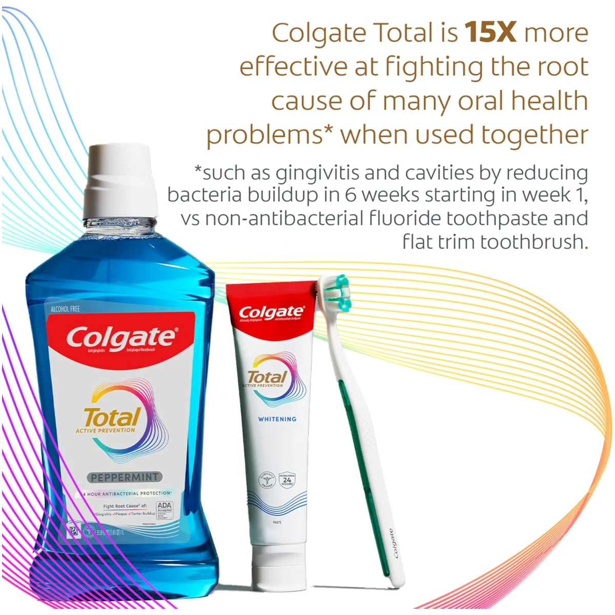 Colgate Total Whitening Travel Toothpaste, Mint Toothpaste for Travel, Carry-On Size Toothpaste, 1.4 Oz Tube