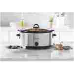 Crock-Pot 7 Quart Oval Manual Slow Cooker, Stainless Steel (SCV700-S-BR), Versatile Cookware for Large Families or Entertaining