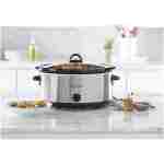 Crock-Pot 7 Quart Oval Manual Slow Cooker, Stainless Steel (SCV700-S-BR), Versatile Cookware for Large Families or Entertaining