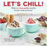 DASH My Mug Ice Cream Maker Machine (Aqua): Multi-Purpose Soft Serve Ice Cream Machine with (2) Bowls for Homemade Gelato, Sorbet, Frozen Yogurt, Built-In Ingredient Chute, Easy...
