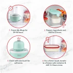 DASH My Mug Ice Cream Maker Machine (Aqua): Multi-Purpose Soft Serve Ice Cream Machine with (2) Bowls for Homemade Gelato, Sorbet, Frozen Yogurt, Built-In Ingredient Chute, Easy...