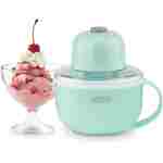 DASH My Mug Ice Cream Maker Machine (Aqua): Multi-Purpose Soft Serve Ice Cream Machine with (2) Bowls for Homemade Gelato, Sorbet, Frozen Yogurt, Built-In Ingredient Chute, Easy...