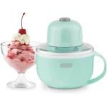 DASH My Mug Ice Cream Maker Machine (Aqua): Multi-Purpose Soft Serve Ice Cream Machine with (2) Bowls for Homemade Gelato, Sorbet, Frozen Yogurt, Built-In Ingredient Chute, Easy...