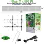 Deer Fence Netting, 7 x 100 Feet Anti Bird Deer Protection Net Reusable Protective Garden Netting for Plants Fruit Trees Vegetables Against Birds and Other Animals