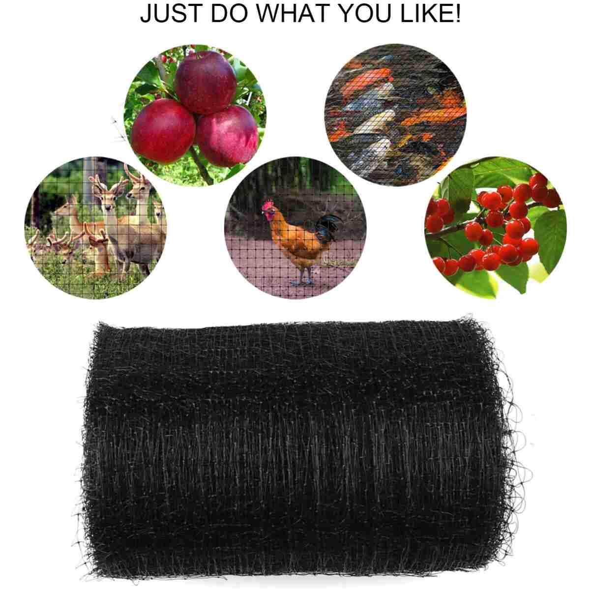 Deer Fence Netting, 7 x 100 Feet Anti Bird Deer Protection Net Reusable Protective Garden Netting for Plants Fruit Trees Vegetables Against Birds and Other Animals