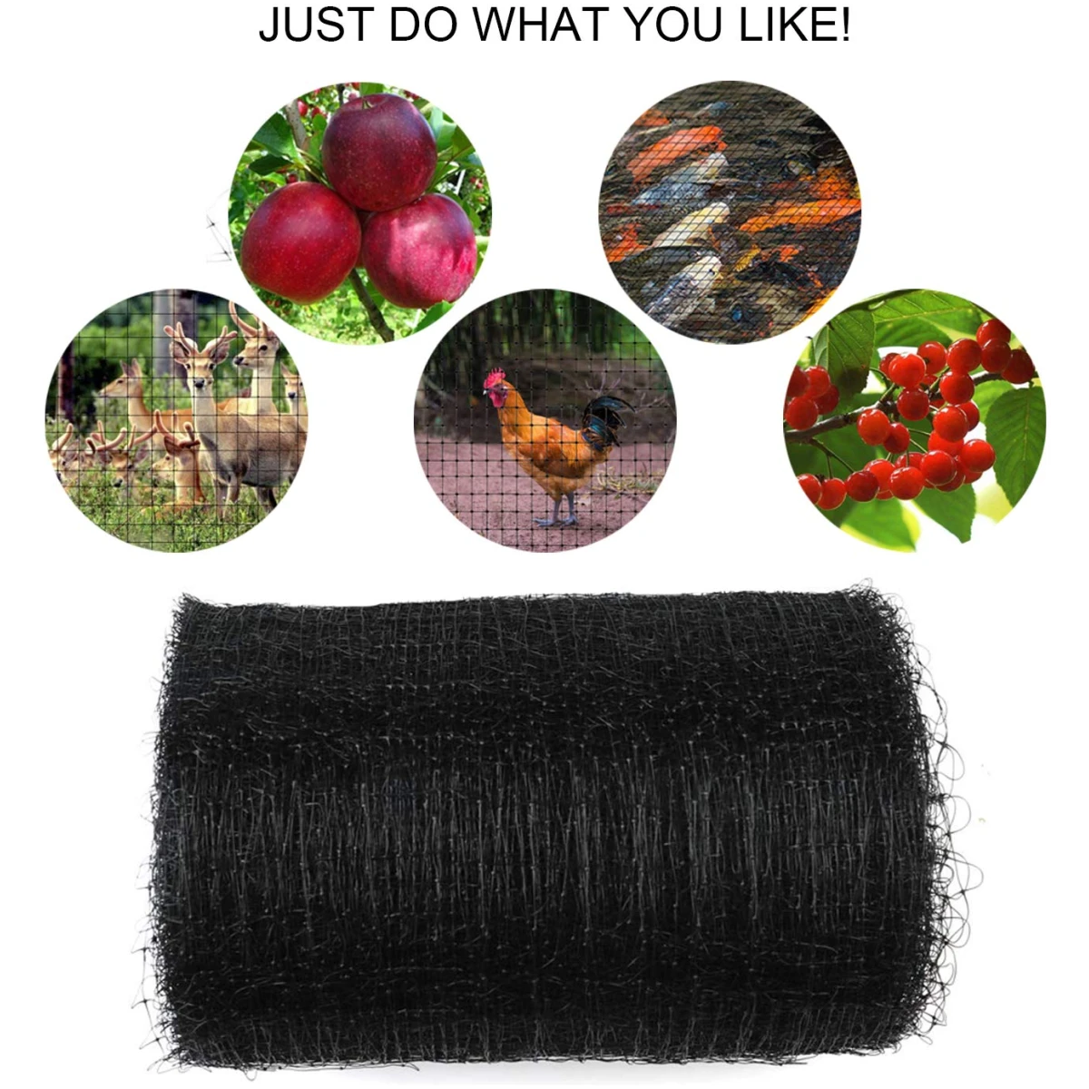 Deer Fence Netting, 7 x 100 Feet Anti Bird Deer Protection Net Reusable Protective Garden Netting for Plants Fruit Trees Vegetables Against Birds and Other Animals