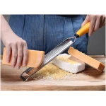 Deiss PRO Lemon Zester & Heavy Duty Cheese Grater & Vegetable Grater — Parmesan Cheese Lemon, Garlic, Nutmeg, Chocolate, Fruits, Vegetables, Ginger Grater - Cheese Shredder &...
